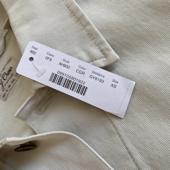 NWT J. Crew W&B Canvas Trucker Jacket in Mens XS - Picture 2 of 6